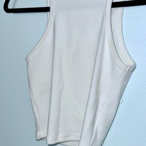 Kittenish White Tank Top